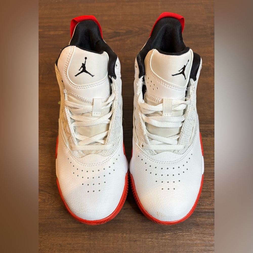 Jordan White Black & Red Unisex Sneakers